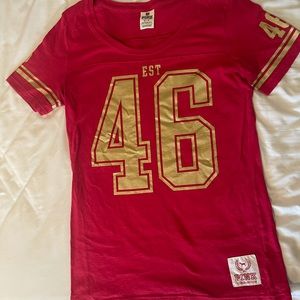 Victorias Secret PINK 49ers tee M